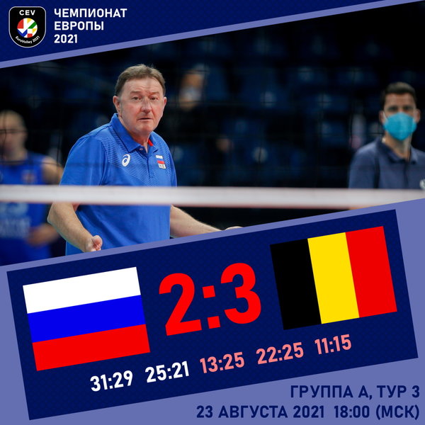 Сборная России проиграла бельгийкам, ведя в счете 2-0