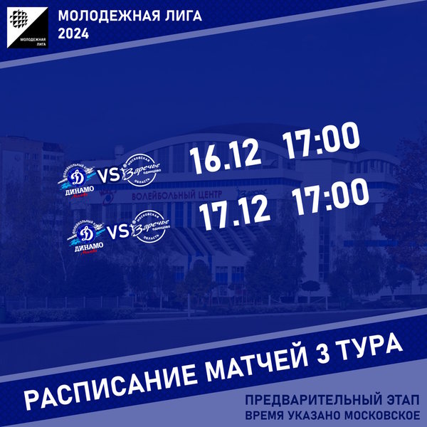 Молодежная лига 2024. Предварительный этап, тур 3