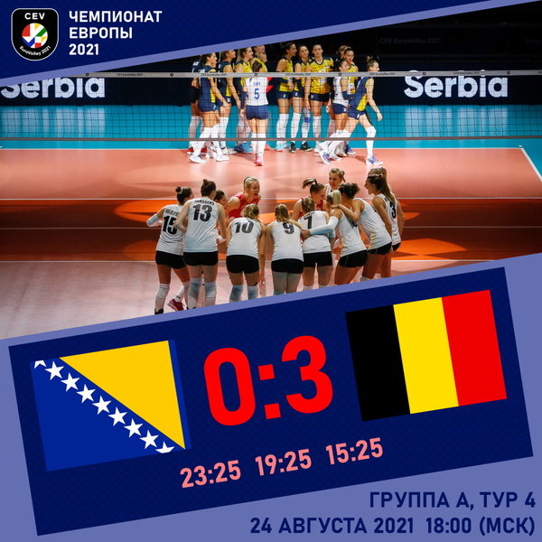 Боснийки без Бегич не смогли оказать достойного сопротивления обидчицам сборной России