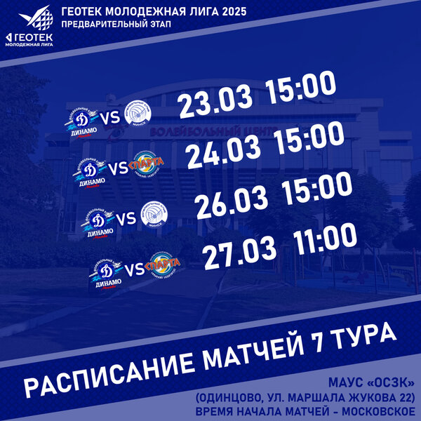 ГЕОТЕК Молодежная лига 2025. Предварительный этап, тур 7