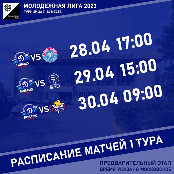 Молодежная лига 2023. Турнир за 11-14 места. Тур 1