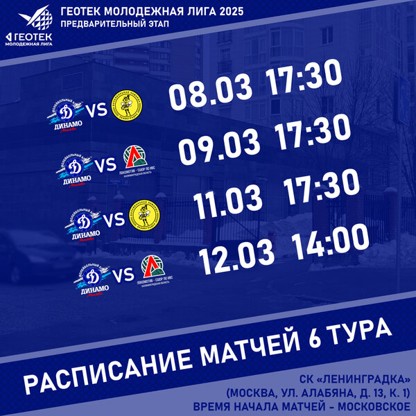 ГЕОТЕК Молодежная лига 2025. Предварительный этап, тур 6