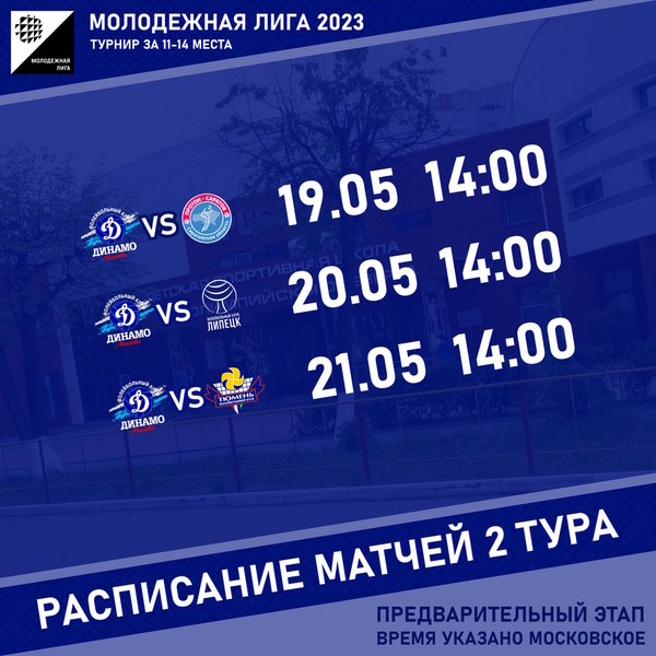 Молодежная лига 2023. Турнир за 11-14 места. Тур 2