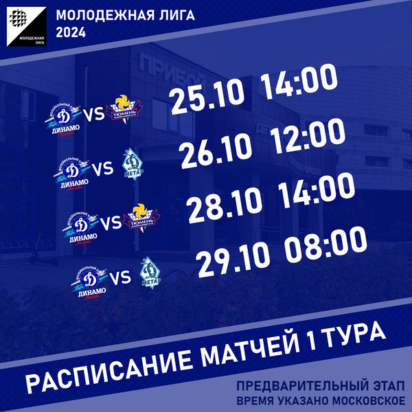 Молодежная лига 2024. Предварительный этап, тур 1