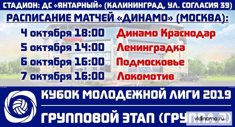 Кубок Молодежной Лиги 2019. Групповой этап