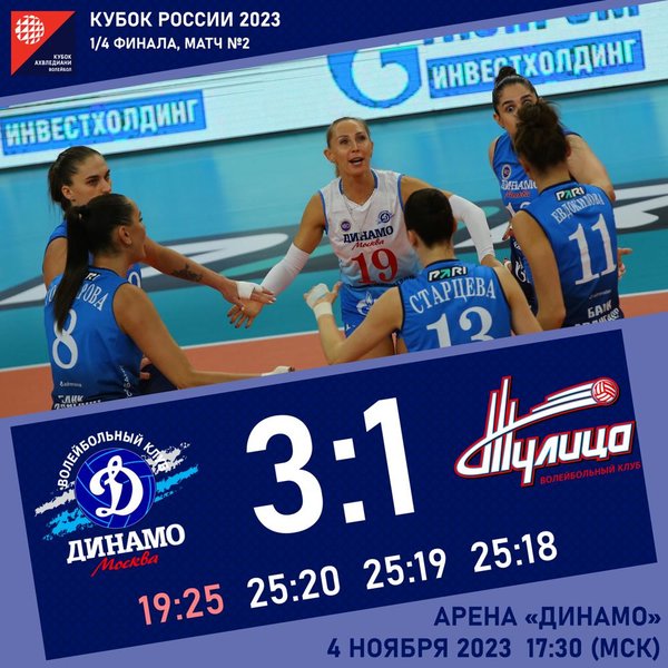 "Динамо" в полуфинале Кубка России